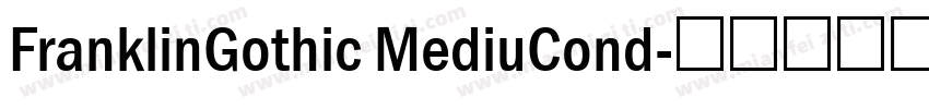FranklinGothic MediuCond字体转换